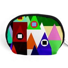 Colorful Houses  Accessory Pouches (medium) 