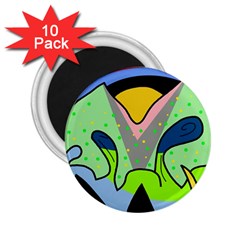 Colorful Landscape 2 25  Magnets (10 Pack) 