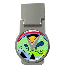 Colorful Landscape Money Clips (round) 