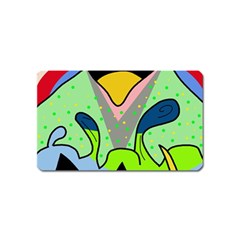 Colorful Landscape Magnet (name Card)