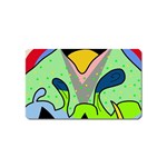 Colorful landscape Magnet (Name Card) Front