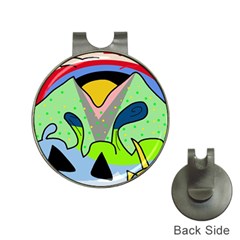 Colorful Landscape Hat Clips With Golf Markers