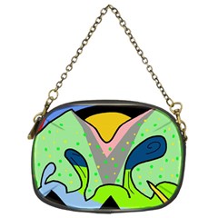 Colorful Landscape Chain Purses (two Sides) 