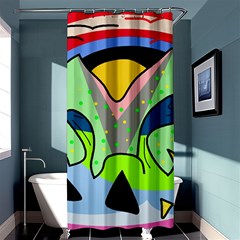 Colorful Landscape Shower Curtain 36  X 72  (stall)  by Valentinaart