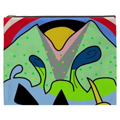 Colorful Landscape Cosmetic Bag (xxxl) 