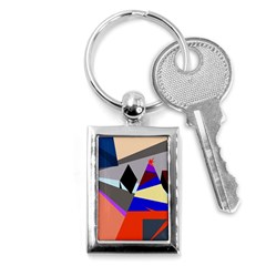 Geometrical Abstract Design Key Chains (rectangle) 