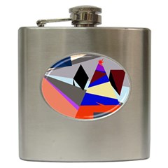 Geometrical Abstract Design Hip Flask (6 Oz)