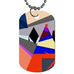 Geometrical Abstract Design Dog Tag (two Sides)