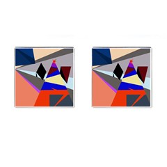 Geometrical Abstract Design Cufflinks (square) by Valentinaart