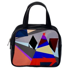 Geometrical Abstract Design Classic Handbags (one Side) by Valentinaart