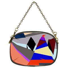 Geometrical Abstract Design Chain Purses (two Sides) 