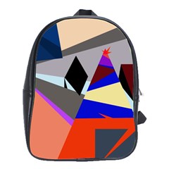 Geometrical Abstract Design School Bags(large) 