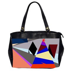 Geometrical Abstract Design Office Handbags (2 Sides) 