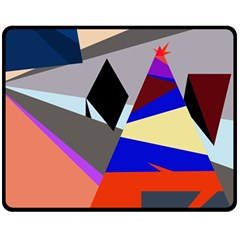 Geometrical Abstract Design Fleece Blanket (medium) 