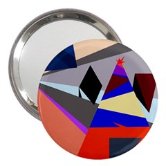 Geometrical Abstract Design 3  Handbag Mirrors