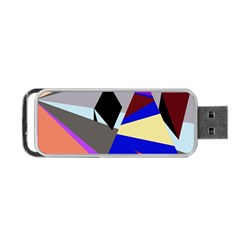 Geometrical Abstract Design Portable Usb Flash (two Sides) by Valentinaart