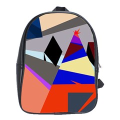 Geometrical Abstract Design School Bags (xl) 