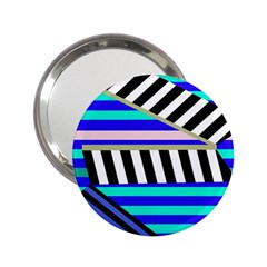 Blue Lines Decor 2 25  Handbag Mirrors