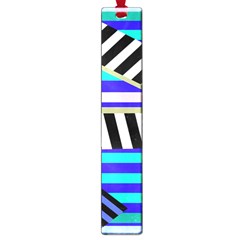 Blue Lines Decor Large Book Marks