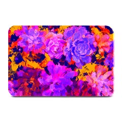 Purple Painted Floral And Succulents Table Mat by LisaGuenDesign