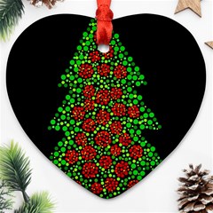 Sparkling Christmas Tree Ornament (heart) 