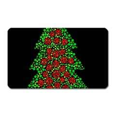 Sparkling Christmas Tree Magnet (rectangular)