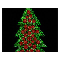 Sparkling Christmas Tree Rectangular Jigsaw Puzzl