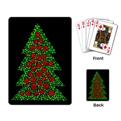 Sparkling Christmas Tree Playing Card