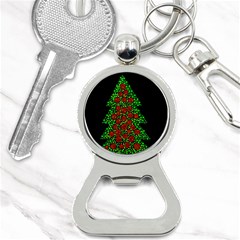 Sparkling Christmas Tree Bottle Opener Key Chains by Valentinaart