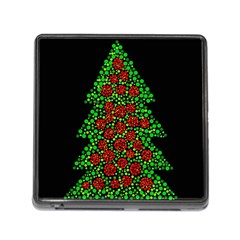 Sparkling Christmas Tree Memory Card Reader (square)