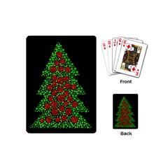 Sparkling Christmas Tree Playing Cards (mini)  by Valentinaart