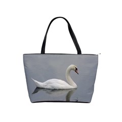 Swimming White Swan Shoulder Handbags