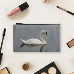 Swimming White Swan Cosmetic Bag (small) 