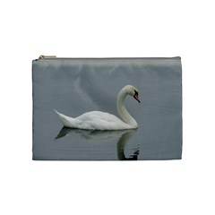 Swimming White Swan Cosmetic Bag (medium) 