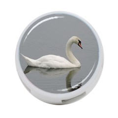 Swimming White Swan 4-port Usb Hub (two Sides)  by picsaspassion