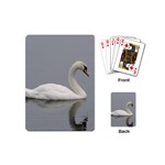 Swimming white Swan Playing Cards (Mini)  Back