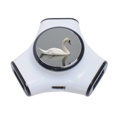 Swimming White Swan 3-port Usb Hub