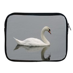 Swimming White Swan Apple Ipad 2/3/4 Zipper Cases by picsaspassion