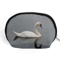 Swimming White Swan Accessory Pouches (medium) 