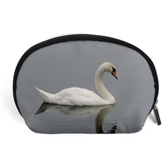 Swimming White Swan Accessory Pouches (large) 