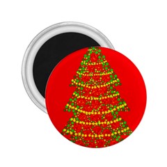 Sparkling Christmas Tree - Red 2 25  Magnets by Valentinaart