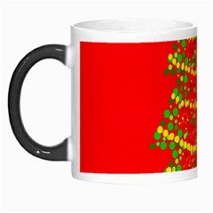 Sparkling Christmas Tree - Red Morph Mugs by Valentinaart