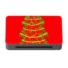 Sparkling Christmas Tree - Red Memory Card Reader With Cf by Valentinaart