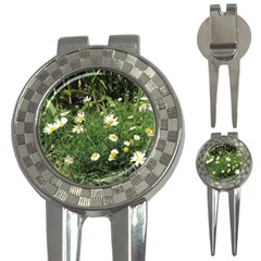 Wild Daisy Summer Flowers 3-in-1 Golf Divots