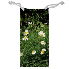 Wild Daisy Summer Flowers Jewelry Bags by picsaspassion