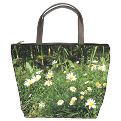 Wild Daisy Summer Flowers Bucket Bags by picsaspassion