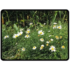 Wild Daisy Summer Flowers Fleece Blanket (large) 