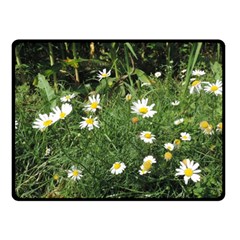 Wild Daisy Summer Flowers Fleece Blanket (small)