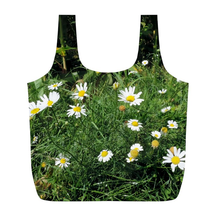 Wild Daisy summer Flowers Full Print Recycle Bags (L) 