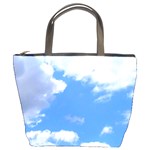 Summer Clouds and blue sky Bucket Bags Front